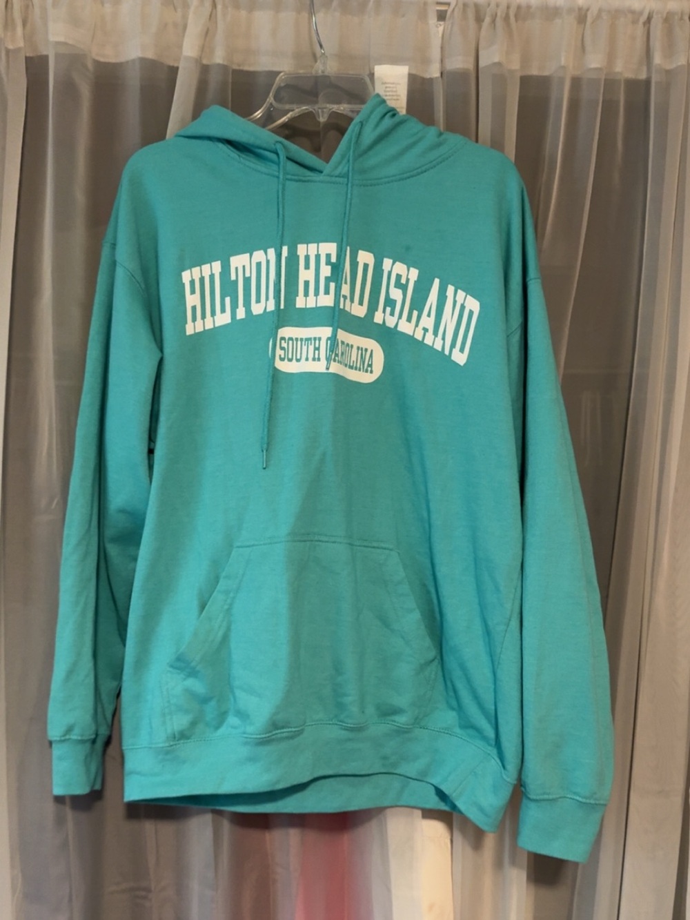 Hilton Head Island Teal Crewneck Hoodie